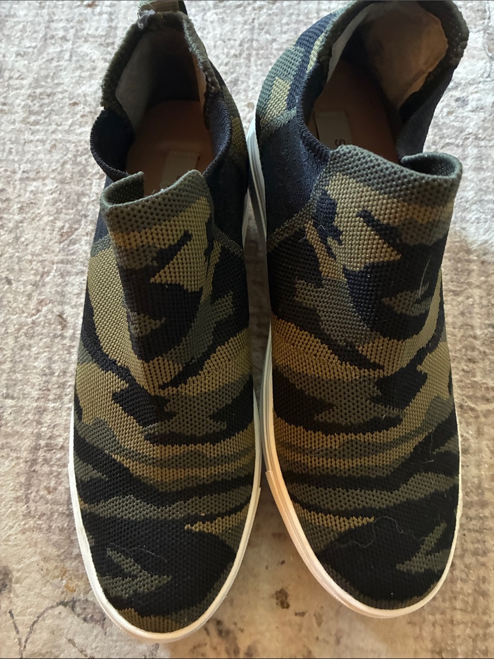 Steven By Steve Madden Chime Camo Knit Slip-On Sneakers 8.5 - Picture 2 of 6
